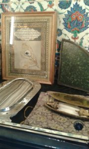 Sacred relics inside the maqam